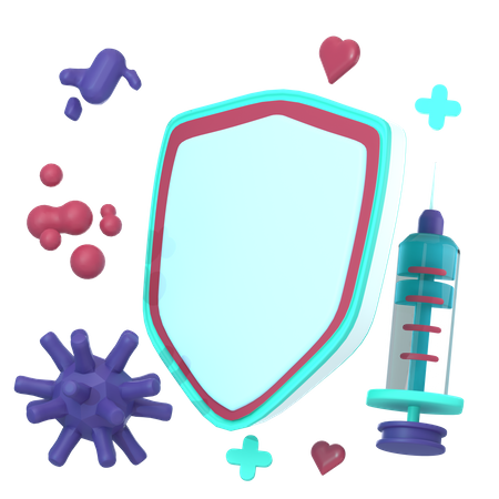 Bouclier d'injection  3D Icon