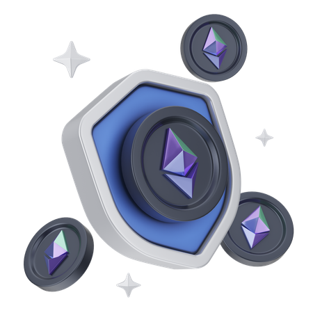 Bouclier d'Ethereum  3D Icon