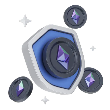 Bouclier d'Ethereum  3D Icon