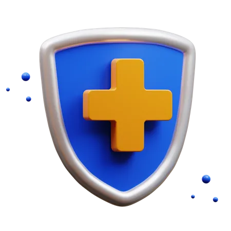 Bouclier médical  3D Icon