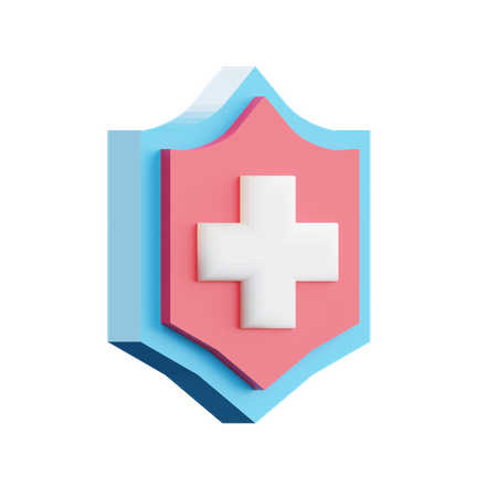 Bouclier médical  3D Icon