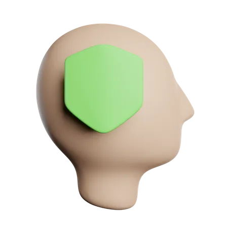 Bouclier mental  3D Icon