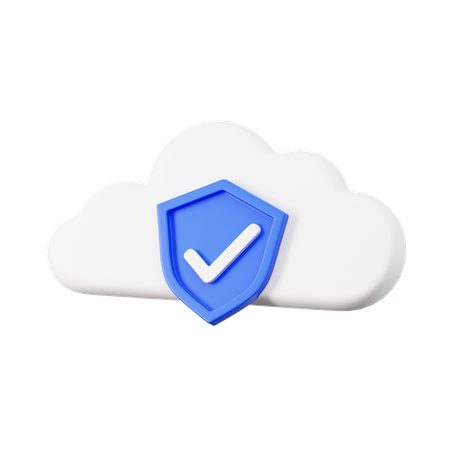 Bouclier Nuage  3D Icon