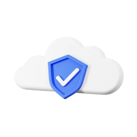 Bouclier Nuage  3D Icon