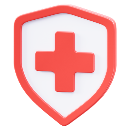 Bouclier de santé  3D Icon