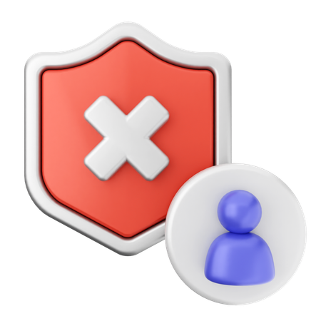 Bouclier de protection de sécurité  3D Icon