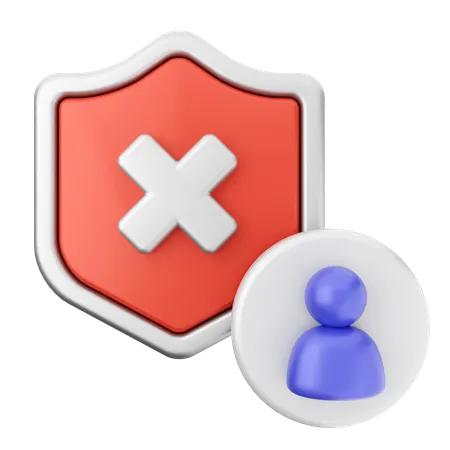 Bouclier de protection de sécurité  3D Icon