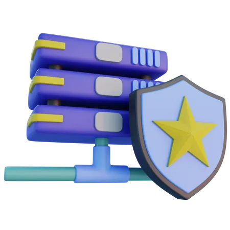 Bouclier de serveur  3D Icon