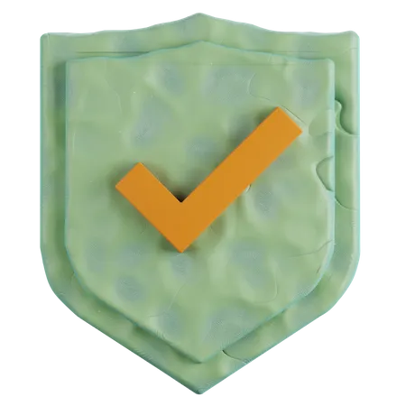 Bouclier vérifié  3D Icon