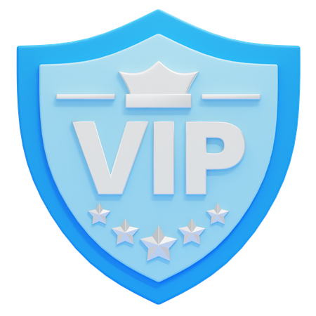 Bouclier vip  3D Icon