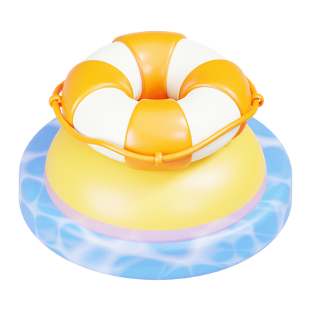 Bouée de sauvetage  3D Icon