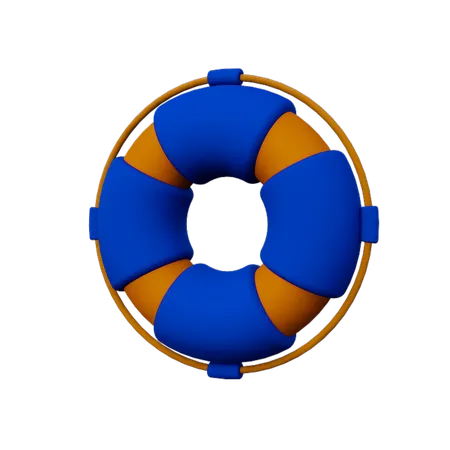 Bouée de sauvetage  3D Icon