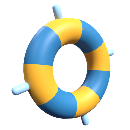 Bouée de sauvetage  3D Icon