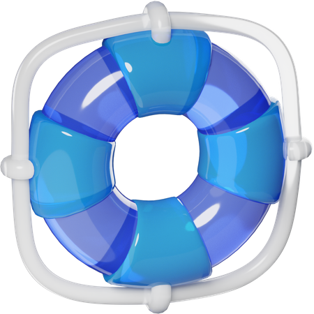 Bouée de sauvetage  3D Icon