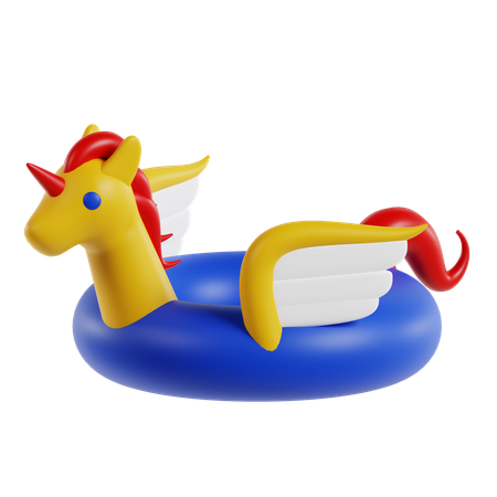 Bouée de sauvetage licorne  3D Icon