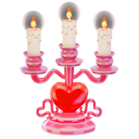 Bougie d'amour  3D Icon