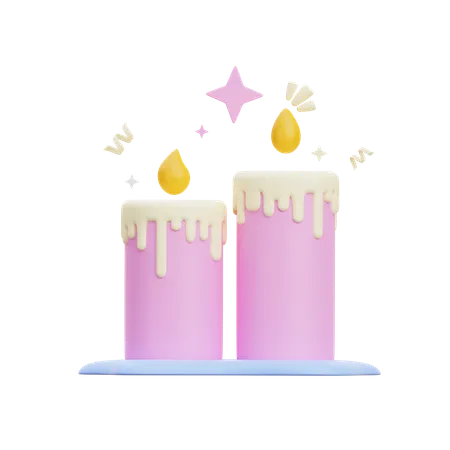 Bougie d'anniversaire  3D Icon