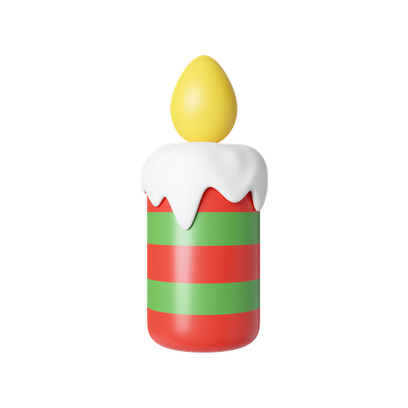 Bougie de Noël  3D Icon