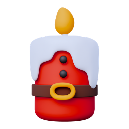 Bougie de Noël  3D Icon