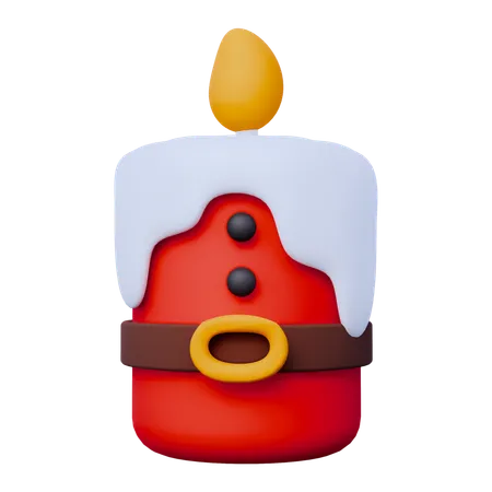 Bougie de Noël  3D Icon