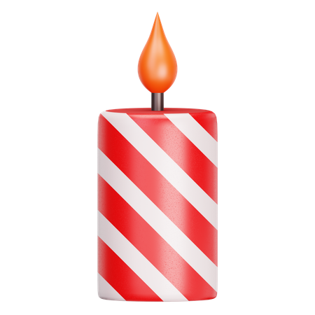 Bougie de Noël  3D Icon