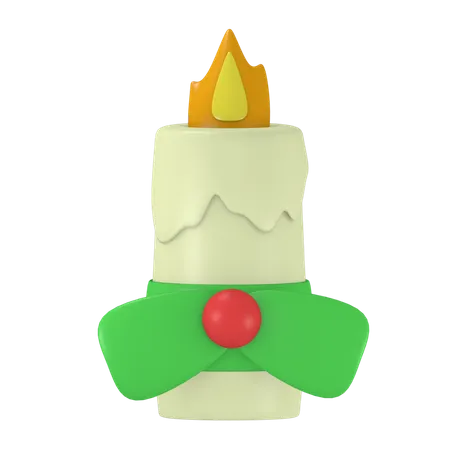 Bougie de Noël  3D Icon