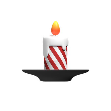 Bougie de Noël  3D Icon