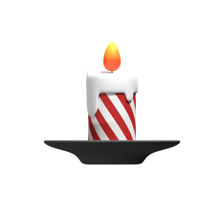 Bougie de Noël  3D Icon