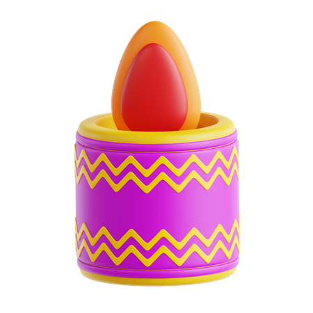 Bougie de Diwali  3D Icon