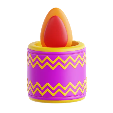 Bougie de Diwali  3D Icon