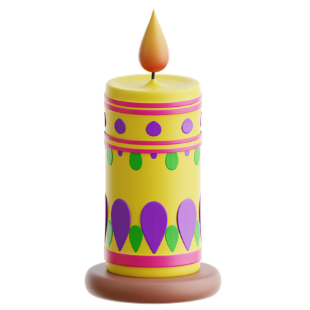 Bougie de Diwali  3D Icon