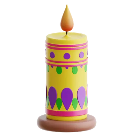 Bougie de Diwali  3D Icon