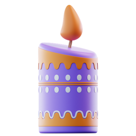 Bougie de Diwali  3D Icon