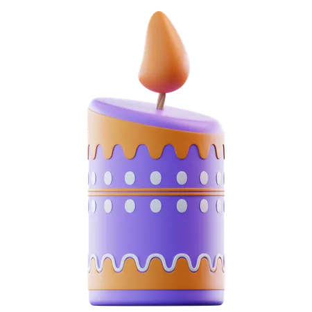 Bougie de Diwali  3D Icon