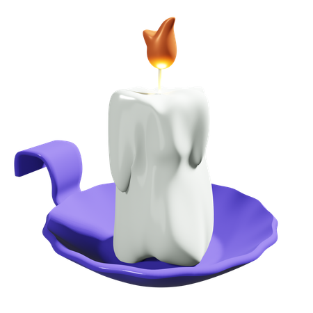 Bougie d'Halloween  3D Icon