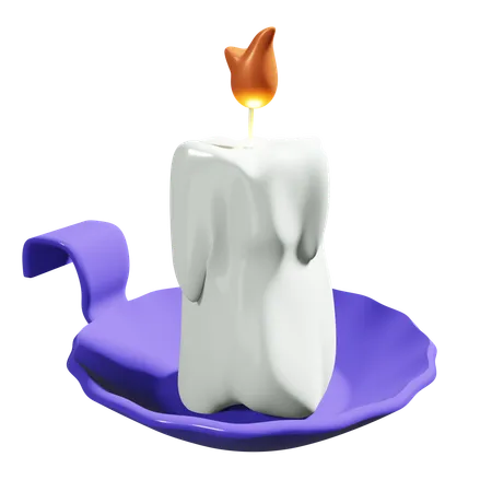 Bougie d'Halloween  3D Icon