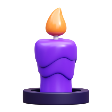 Bougie d'Halloween  3D Icon