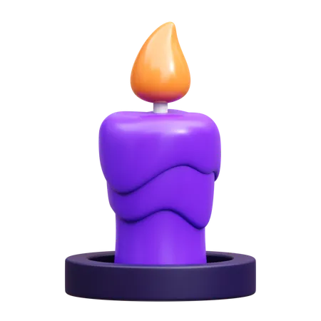 Bougie d'Halloween  3D Icon