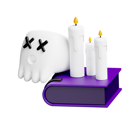 Bougie d'Halloween  3D Icon