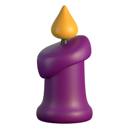 Bougie d'Halloween  3D Icon