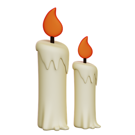 Bougie d'Halloween  3D Icon