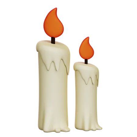 Bougie d'Halloween  3D Icon