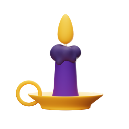 Bougie d'Halloween  3D Icon