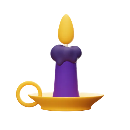 Bougie d'Halloween  3D Icon