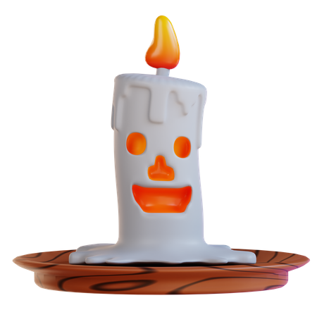 Bougie d'Halloween  3D Icon