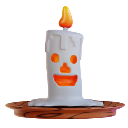 Bougie d'Halloween  3D Icon