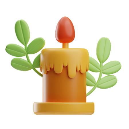 Lumière de bougie  3D Icon