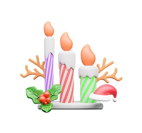 Bougies  3D Icon