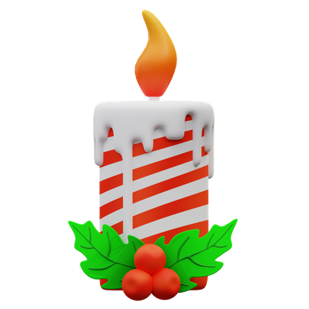 Bougies de Noël  3D Icon