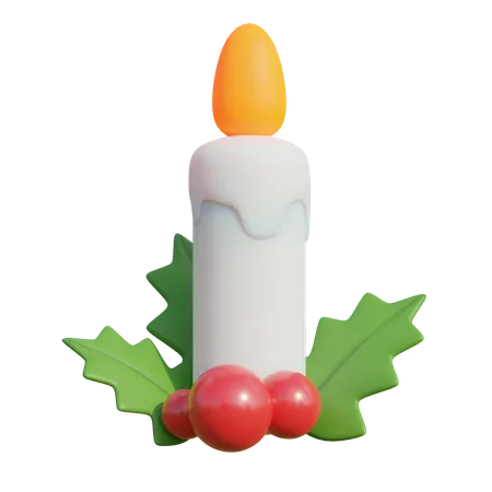 Bougies de Noël  3D Illustration